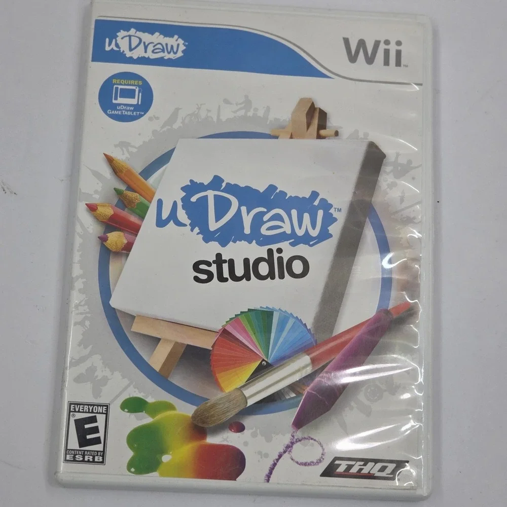 uDraw Studio Nintendo Wii Game Complete CIB Manual Included THQ Kids Art